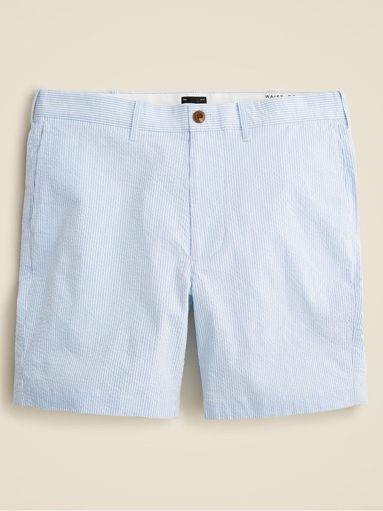 J. Crew Other - J. Crew 7” Stretch Seersucker Shorts Size 32 (Actually 33) Preppy Coastal Casual
